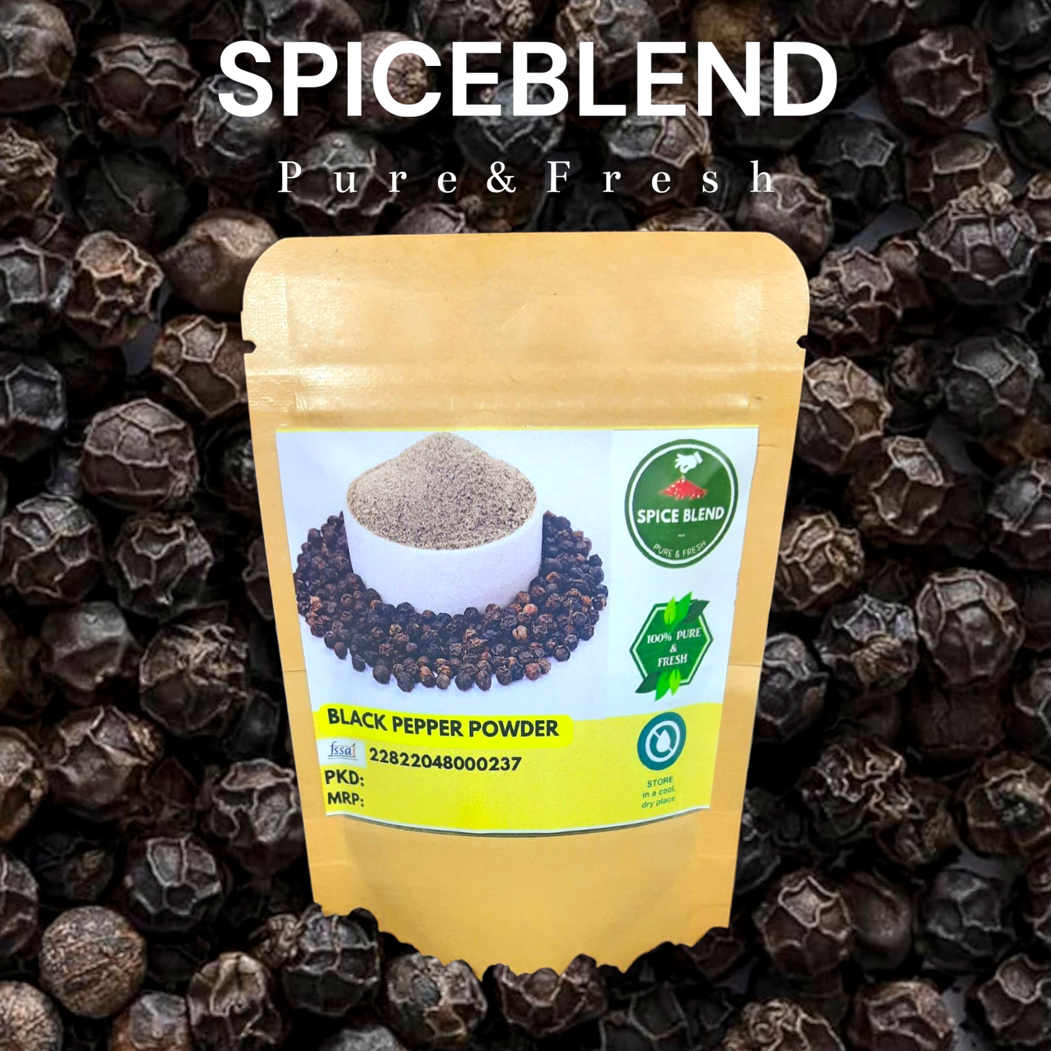 Pure Black Pepper Powder (100g)